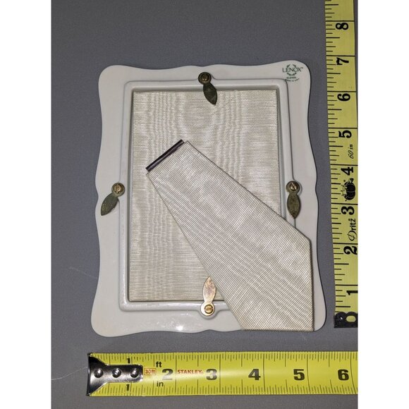 Lenox Rose Manor Pink Porcelain Picture Frame 4" x 6" - Picture 2 of 4